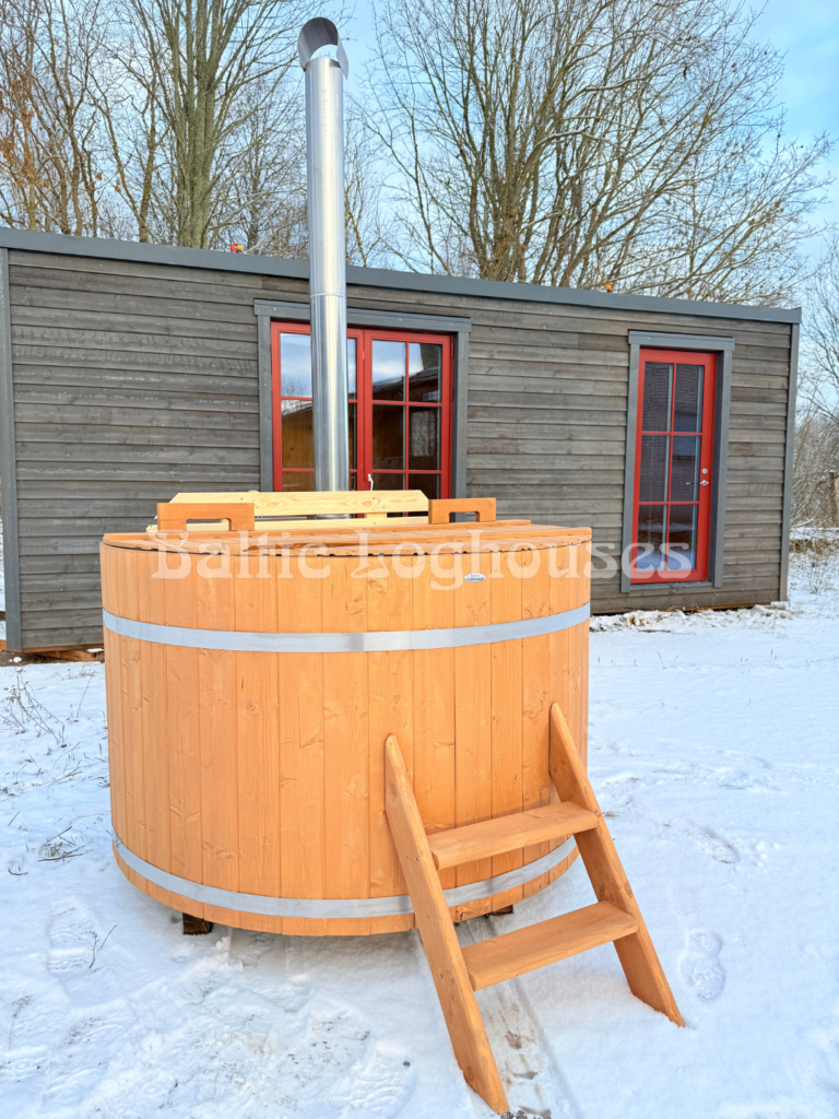 kümblustünn talvel Baltic Loghouses