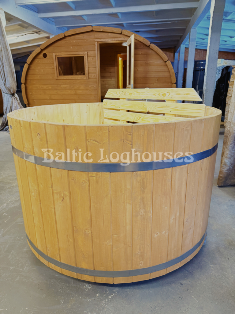 puidust kümblustünn, ovaalsaun Baltic Loghouses